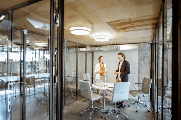 Glazed office partitions installation service on the isle of Man