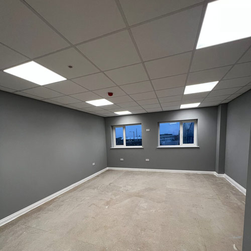 Island Optics, Ceilings & Partitioning works carried out by Exel Interiors